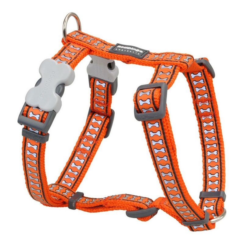 Ham pentru câini Red Dingo Os Reflectorizant/ă 30-48 cm Portocaliu