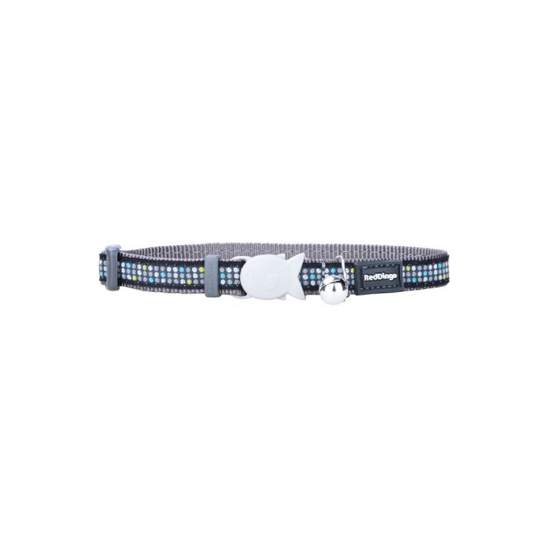 Zgardă pentru câini Red Dingo STYLE MODERN ON COOL GREY 31-47 cm