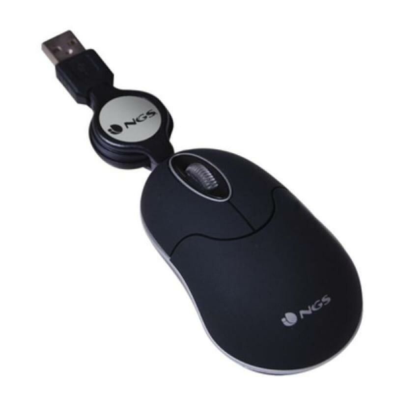 Mouse Optic Retractabil NGS NGS-MOUSE-0973 Negru
