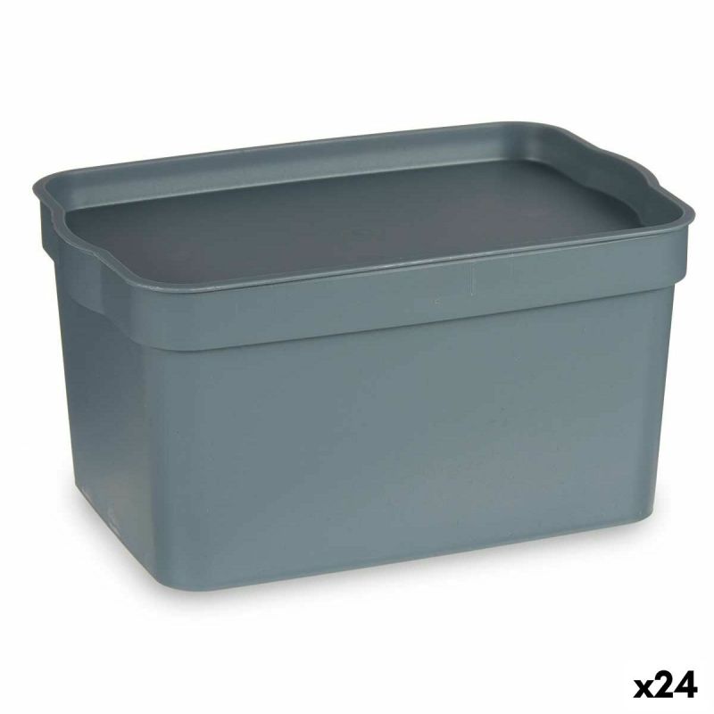 Cutie Multifuncțională Kipit TP592-2 Gri Plastic 2,3 L 13,5 x 11 x 20 cm (24 Unități)