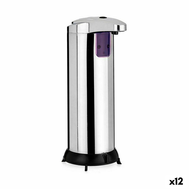 Dozator de săpun automat cu senzor Argintiu Oțel inoxidabil ABS 220 ml (12 Unități)