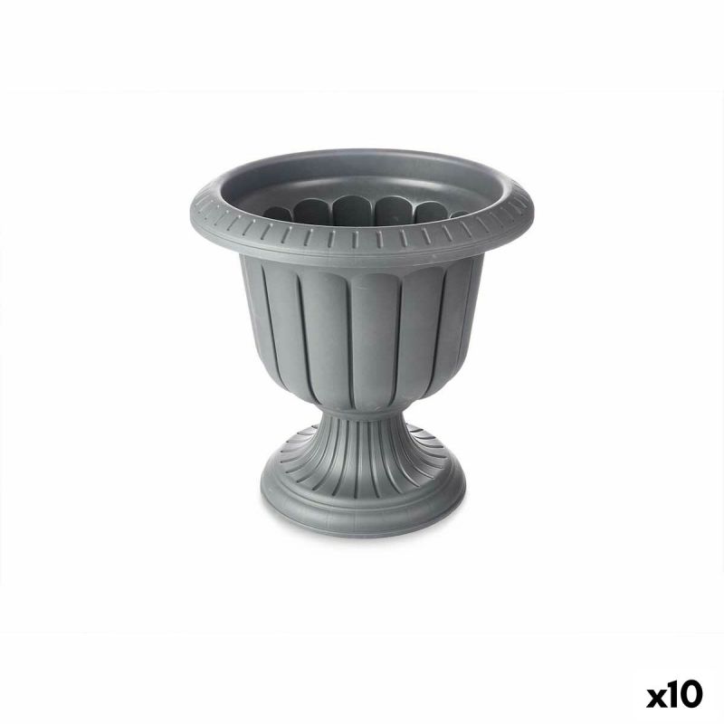 Ghiveci Pahar Antracit Plastic 35 x 34,7 x 35 cm (10 Unități)