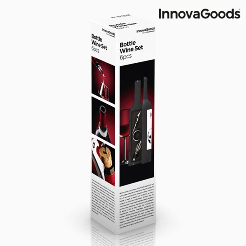 Cutia de Vin Sticlă InnovaGoods IG114260 Oțel inoxidabil (Recondiționate A)