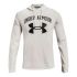 Hanorac cu Glugă Bărbați Under Armour Rival Fleece Big Logo Alb