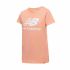 Tricou cu Mânecă Scurtă Femei New Balance Essentials Stacked Roz