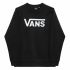 Hanorac fără Glugă Femei Vans Drop V Logo BFF Crew Negru
