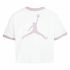 Tricou cu Mânecă Scurtă pentru Copii Nike Essentials Alb