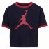 Tricou cu Mânecă Scurtă pentru Copii Nike Essentials Negru
