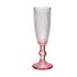 Pahar de șampanie Vivalto Roz Transparent Sticlă 180 ml Puncte (6 Unități)
