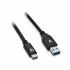 Cablu USB A la USB-C V7 V7U3.1AC-1M-BLK-1N Negru 1 m