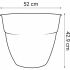 Ghiveci EDA Gri Ø 52 cm Gri închis Plastic Rotund Modern
