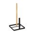 Suport pentru hârtie de bucătărie Secret de Gourmet Negru 15 x 15 x 30 cm Lemn