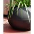 Ghiveci Riviera Negru Plastic Rotund Míč Ø 50 cm