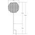 Lampă solară Galix Retro Metal 15 x 45 cm Decor