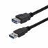 Cablu USB Startech USB3SEXT1MBK         USB A Negru