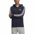 Hanorac cu Glugă Bărbați Adidas 3 Stripes Albastru închis