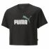 Tricou cu Mânecă Scurtă pentru Copii Puma Logo Cropped  Negru