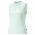 Tricou de Damă fără Mâneci Puma Slim Logo Tank Acvamarin