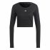 Tricou cu Mânecă Lungă Femei Adidas Studio Negru