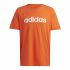 Tricou cu Mânecă Scurtă Bărbați Adidas  Essentials Embroidered Linear Portocaliu