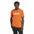 Tricou cu Mânecă Scurtă Bărbați Adidas  Essentials Embroidered Linear Portocaliu