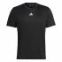 Tricou cu Mânecă Scurtă Bărbați Adidas Aeroready HIIT Back Negru