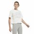 Tricou cu Mânecă Scurtă Femei Reebok Graphic Logo Alb