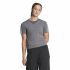 Tricou cu Mânecă Scurtă Femei Adidas 3 stripes Essentials Gri deschis
