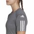 Tricou cu Mânecă Scurtă Femei Adidas 3 stripes Essentials Gri deschis