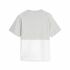 Tricou cu Mânecă Scurtă Femei Puma Power Colorblock Alb Gri