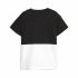 Tricou cu Mânecă Scurtă pentru Copii Puma Power Colorblock Alb Negru