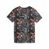 Tricou cu Mânecă Scurtă pentru Copii Puma Ess+ Futureverse Aop Negru