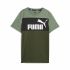 Tricou cu Mânecă Scurtă pentru Copii Puma Ess Block Verde