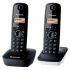 Telefon fără Fir Panasonic KX-TG1612 Negru Negru/Alb