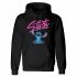 Hanorac cu Glugă Unisex Stitch Script Negru