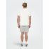 Tricou cu Mânecă Scurtă Bărbați Only & Sons Onskolton Reg Beach Alb
