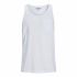 Tricou cu Bretele Bărbat Jack & Jones Tampa Slub Alb