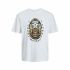 Tricou cu Mânecă Scurtă pentru Copii Jack & Jones Jorheavens Alb