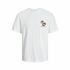 Tricou cu Mânecă Scurtă Bărbați Jack & Jones Jortampa Back Ss Crew Alb
