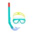 Ochelari de Scufundare cu Tub pentru Copii Bestway Albastru Turquoise