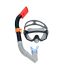 Ochelari de Scufundare cu Tub Bestway Albastru Negru Adult (1 Unități)