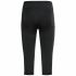 Pantalon Trei Sferturi Sport pentru Damă Odlo 3/4 Essential Negru