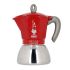 Cafetieră Italiană Bialetti Moka Induction Negru Roșu Metal Oțel inoxidabil Aluminiu 300 ml 6 Cești