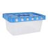 Cutie de depozitare cu capac Double Transparent Antracit (5 L)