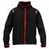 Hanorac cu Glugă Sparco S02405NR1S Negru Hanorac
