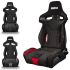 Scaun de curse Sparco 009011NRRS Mașină Negru Roșu