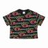 Tricou cu Mânecă Scurtă Femei Champion Crewneck Croptop Negru