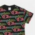 Tricou cu Mânecă Scurtă Femei Champion Crewneck Croptop Negru