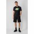 Tricou cu Mânecă Scurtă Bărbați Champion Crewneck Negru