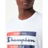 Tricou cu Mânecă Scurtă Bărbați Champion Crewneck Alb